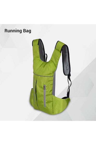 Nivia Gym Drawstring Bag | Green, Polyester | Yoga, Running, Hiking, Small Backpack