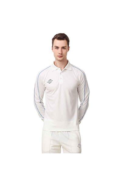 Nivia Eden Full Sleeve Cricket Jersey For Men | Micro Polyester T-shirt | Whi...