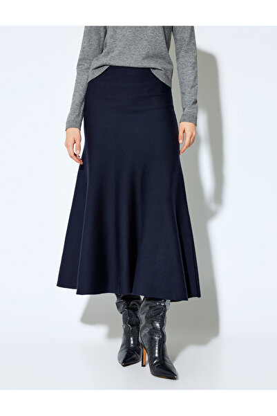 Koton X Меліс Агазат Стандартна талія риб'ячого крою Довга трикотажна спідниця