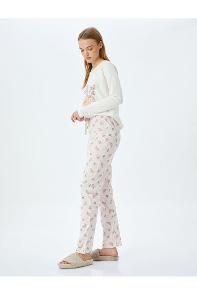 Koton Pyjama-Set aus Baumwolle mit Grafikdruck