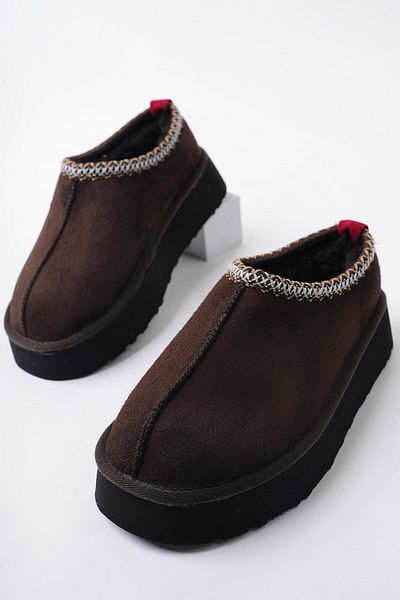 MUGGO Ling Thick Sole Furry Round Toe Women's Slippers