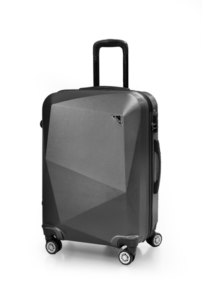 POLO&SKY Elmas Model Füme Renk Orta Boy Valiz