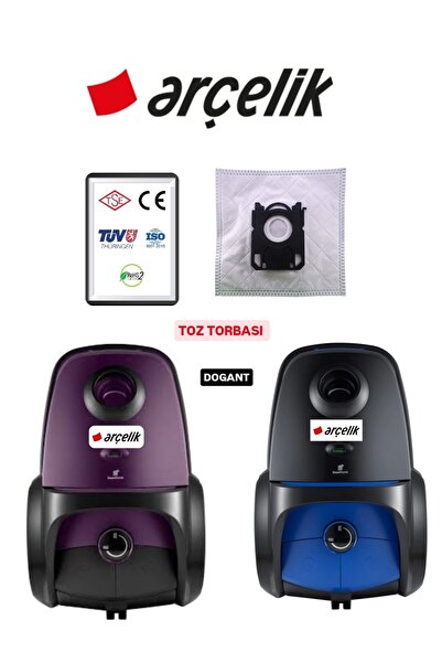 Dogant Arçelik Trb 3174 مكنسة كهربائية Hepa كيس غبار 10 قطع فلتر حماية المحرك