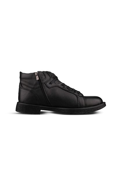 M.P. Men's Lace-Up Black Casual Boots