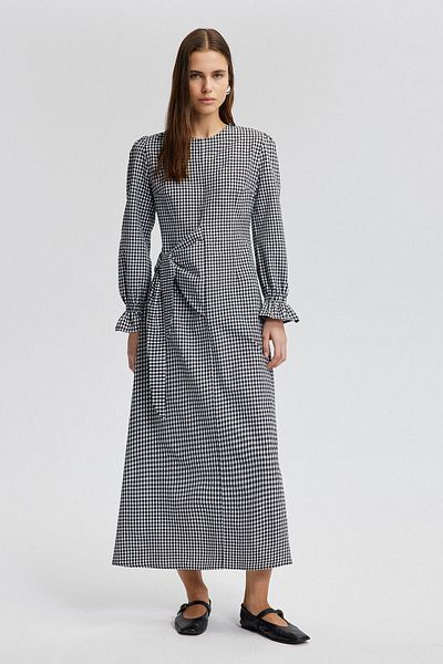 Touché Privé GOMBLE-KLEID MIT KRAWATTE UND DETAIL
