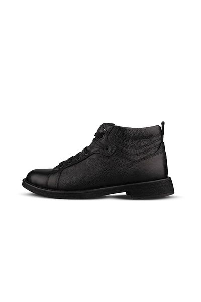 M.P. Men's Lace-Up Black Casual Boots