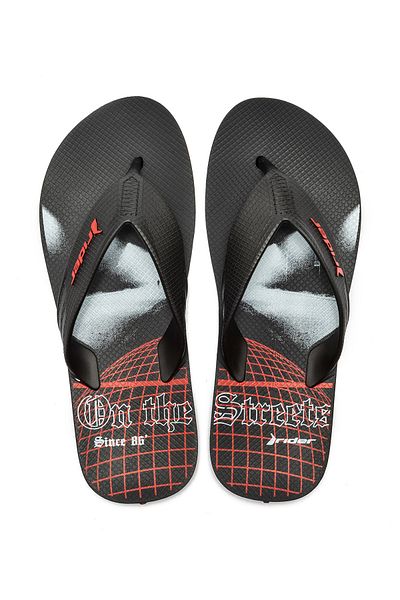 Rider Way Dedo Men's Flip Flops Black Red 39/46