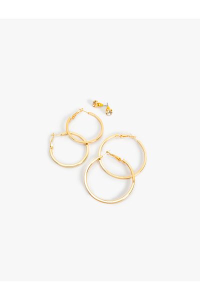 Koton 3-Piece Hoop Earring Set
