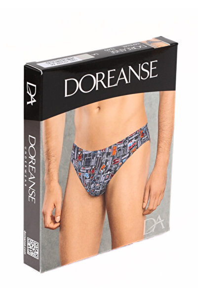 Doreanse Men's Modal Slips - Multicolor and Printed, Model 1240