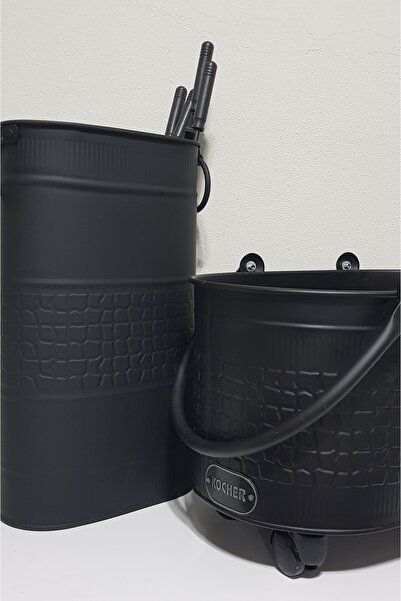 KOCHER 2025 New Kocher Şömine Aksesuar Seti siyah 55