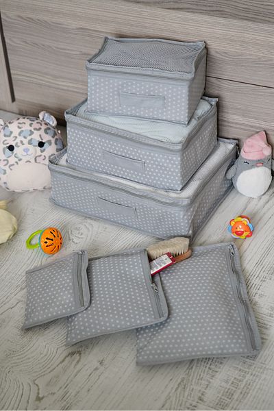 Serstil 6 Piece Baby Care Bag - Polka Dot