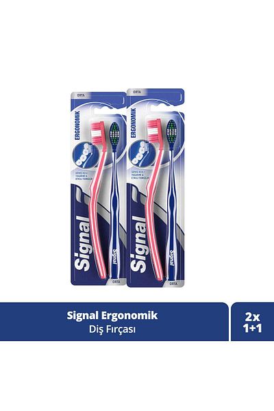 Signal Ergonomic Toothbrush - 1:1 X 2