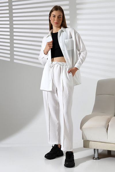 MCZ GİYİM Half Oversize Bottom-Top Women's Set
