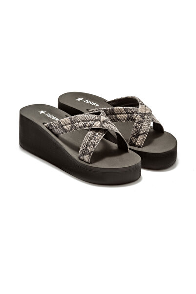 Twigy غابرييل شبشب نسائي أسود 35/40