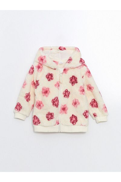 LC Waikiki Set de 2 piese cardigan și pantaloni pentru fetiță cu glugă