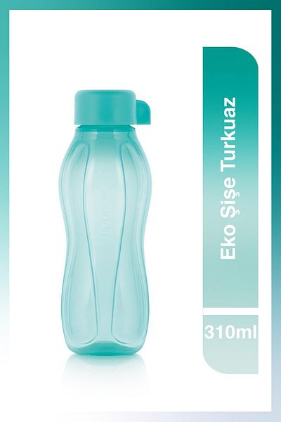 Tupperware Turquoise Eco Bottle Drinker and Flask - 310ml
