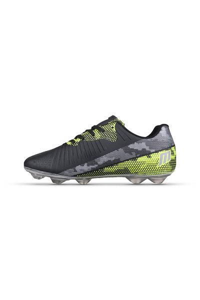 M.P. Men's Lace-Up Black-Yellow Football Boots Football Shoes