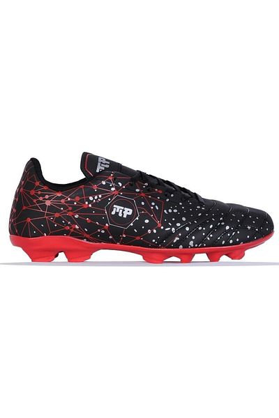 M.P. Pantofi de fotbal cu crampoane negre cu șireturi pentru bărbați