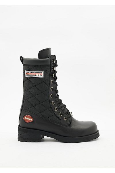Harley Davidson Μαύρα Δερμάτινα Γυναικεία Μποτάκια & Μποτάκια HD0777021703