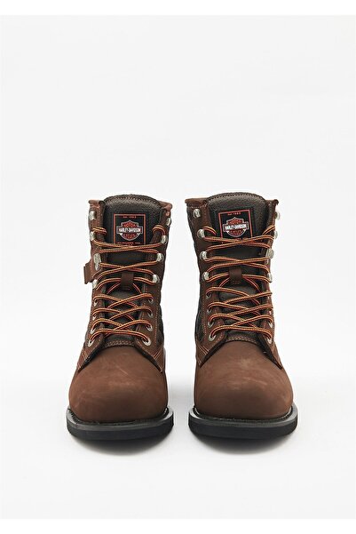 Harley Davidson Νέες ανδρικές μπότες Nubuck σε σκούρο καφέ χρώματος Worker