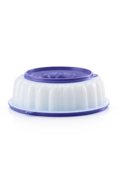 Tupperware Plum Gel Flower Dry Food Storage Mold - Multipurpose, Bpa Free, 1.5 Liter