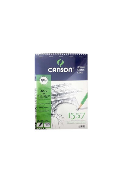 Canson Croquis 120 gr 40 Sayfa A4 Boy Eskiz Defteri 1557