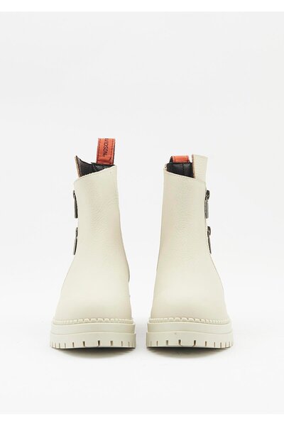 Harley Davidson Beige Leather Kadın Bot & Bootie Hd0777003903