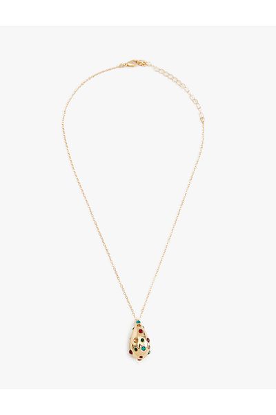 Koton Jewelled Drop Necklace