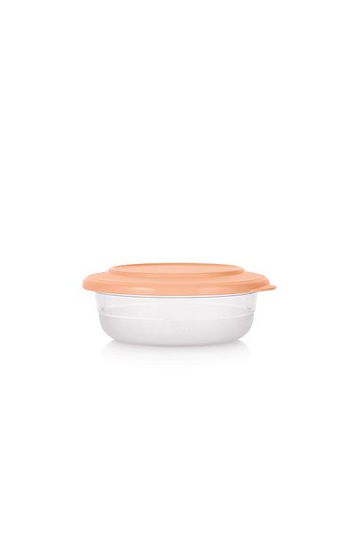 Tupperware Crystal Bowl Fruit and Vegetable Storage Container Peach 275 ml