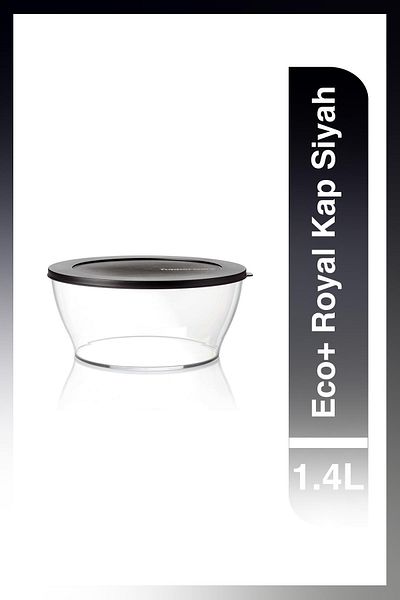 Tupperware Eco Royal Black Food Storage Container 2.4 Lt