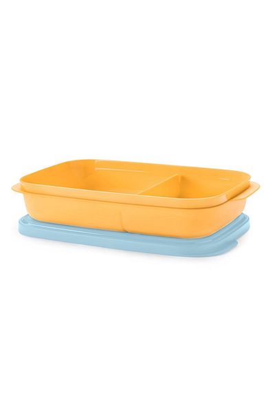 Tupperware Mango Thin Compartment Food Carrying Container