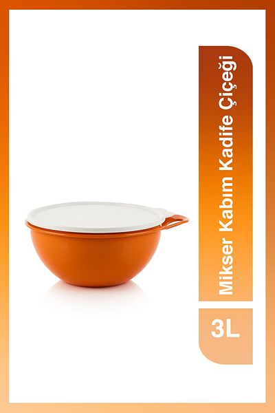 Tupperware 3L Marigold - Soft Lid Mixer Series Serving and Mixing Bowl