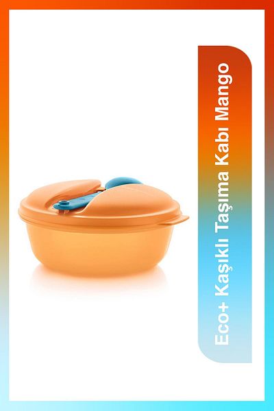 Tupperware Eco Spoon Carrying Container Mango Airtight Practical Solution
