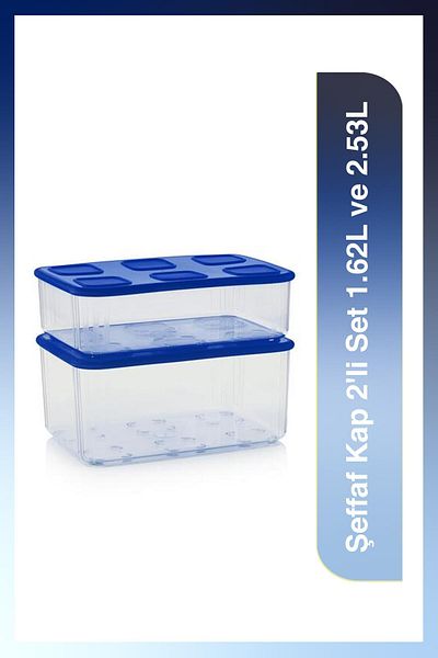 Tupperware Transparent Refrigerator Storage Container Set of 2