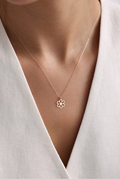 Giza Jewelry Altın Papatya Kolye