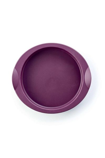 Tupperware Silicone Round Baking Mold - Purple Easy to Remove Oven and Microwave Fit