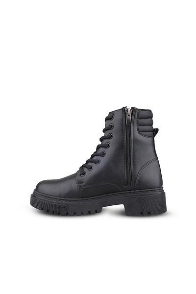 M.P. Women's Lace-Up Black Casual Boots