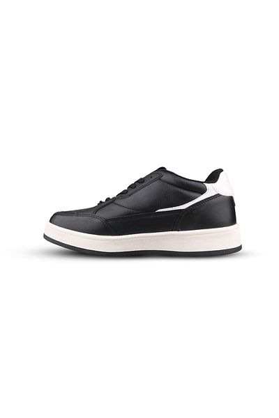 M.P. Men's Lace-Up Black-White Sneakers
