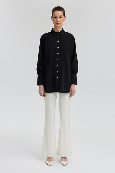 Touché Privé Lněná košile s texturou