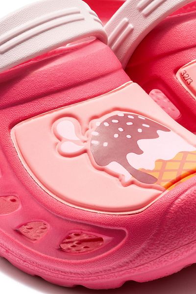 Twigy Pink Jess Kids Sabo Slippers - 30/35