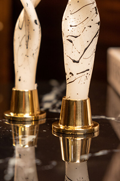 LUKREA Pirinç El Yapımı Dip Tek Mumluk Stockholm