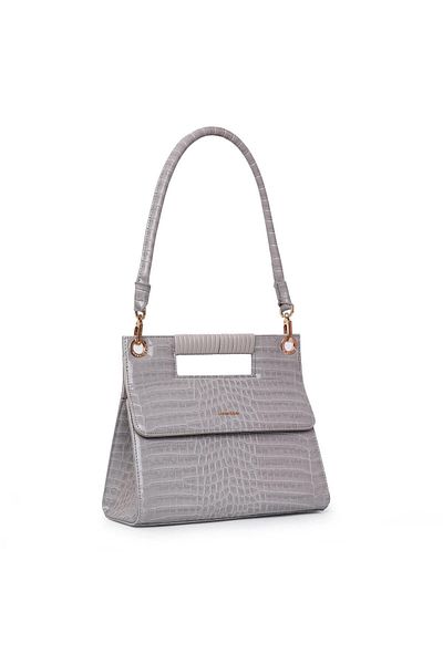 Matmazel Tejat Gray Women's Hand and Shoulder Bag