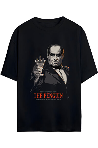 MAGORS ΤΟ ΣΧΕΔΙΟ ΠΕΝΓΚΙΝΟΥ UNISEX OVERSIZE ΒΑΜΒΑΚΙ T-SHIRT