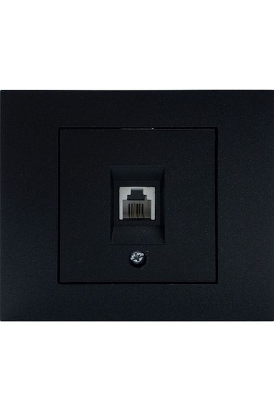 Tenda 7 pieces of ovivo grano black numeris phone socket frame included set of 7