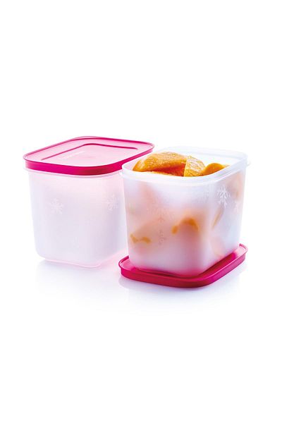 Tupperware ألاسكا حاوية تخزين ثلج عالية الجودة مكونة من قطعتين 1.1 لتر