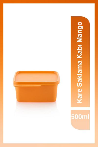 Tupperware Mango 500ml Square Refrigerator Storage Container