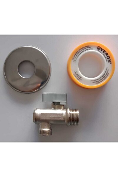 Marmara Tahrat Musluğu Ara Musluk Montaj Seti Rozet + Teflon Bant Dahil Çamaş...