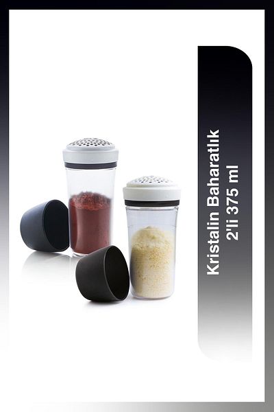 Tupperware 375 ml Crystal Spice Rack Set of 2