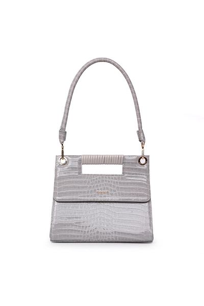 Matmazel Tejat Gray Women's Hand and Shoulder Bag
