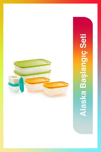 Tupperware مجموعة حاوية تخزين ديب فريزر ألاسكا للمبتدئين، تصميم عملي وأنيق